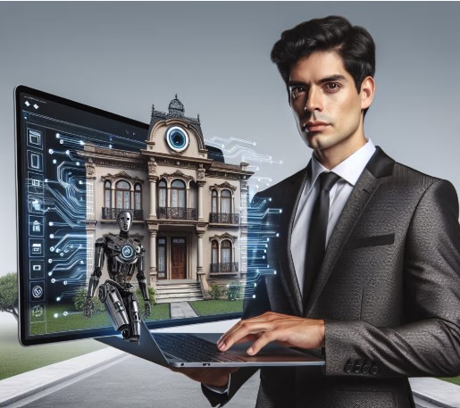 AI spokesperson video presenting real estate property details